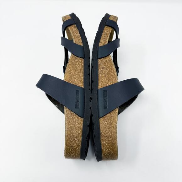 Birkenstock Black Faux Leather Mayari Sandals Women's Size EU 39 Made in Germany - Picture 4 of 8